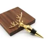 Alloy Red Wine Stopper Christmas Deer Head Wine bottle Stopper