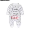 Boys Spring Baby Mompers Todler Jumpsuits Love Mama Daddy Ropa recién nacida