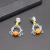 Stud Earrings Baroque Fashion Wild Luxury Ball Personality Korean Geometric Transparent Water Polo 862