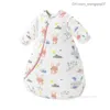 Pyjamas bio coton bébé sac de couchage enveloppe nouveau-né hivernal couvre-sommeil couvre bébé sac de couchage z230811