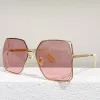 Lunettes de soleil de qualité supérieure pour femmes Crame de mode d'été classique 0817 ARMES MÉTALES STYLE ET COULEUR LEIL IMPORTE