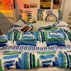 Sängkläder set hushållshemtextiler japansk stil sängkläder fyrdelar och örngott