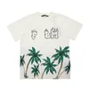 Designer Luxury Palmes Angels Camicia Uomo Donna Coconut Tree Coppia Maglietta a maniche corte Modello Inkjet Graffiti Lettera Stampa Moda Maglietta casual Mens T