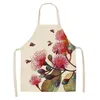 Grembiuli Fiori astratti e grembiule di pesce Ladies Baking Cooking For Men Cafe Kitchen Women251C