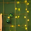 Party Decoration 8 Modes 3M 30 LED Pumpkin String Lights Remote Control Halloween 3D Garland For Fall Thanksgiving Parties