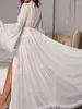 Kvinnors sömnkläder sexiga kvinnor underkläder spets ren mesh tyllperspektiv v nacke skiktade rufsar golv lång badrockklänning klänning