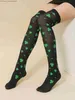 SOWKS Çorap Kadın İpek Çorapları Aziz Patrick Günü Yeşil Çoraplar Yüksek Çorap Partisi Batan Çoraplar Öğrenci Çorapları Z230810