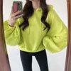 Kadın Sweaters Kadın Tatlı Çok Renkli Tik Stili All-Match Chic Koreli kazaklar için Zarif Basit Katı Kadınlar 2023