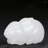 Kolye Kolyeleri Doğal Beyaz Yeşim Kolye Erkek Kadın Güzel Takı Gerçek Hetian Jades Nephrite 3d Charm Lucky Muska