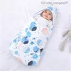 Pyjamas Nyfödda babyförpackningar filt Tecknad baby sömnväska kuvert nyfödd sömnväska kokosnöt lämplig för 0-6 m z230811
