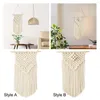 Tapestries Macrame Wall Hanging Bohemian 35x60cmの装飾品の柔らかいタッチと耐久性のある農家の寮の部屋分裂