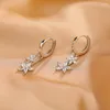 Stud Earrings Fashion Tassel Flower Charm Earring For Women Girls Wedding Party Jewelry Eh972