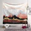 Tapestries Mountain Tapestry Wall Hanging Tapisserie Home Decor Art Room Boho Trippy Dorm HD Tygtäcke Abstract Landscape Hippie R230810