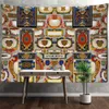 Tapisseries europeiska vintage mönster tapestry vägg hängande boho trolldom mandala konst bakgrund tyg heminredning