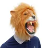 3D Animal King Masks Halloween Masquerade Latex Lion Mask الكبار الوجه الكامل Carnival Birthday Party Cosplay Props Gift HKD230810