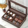 Watch Boxes Luxury 6 3 Slots Handmade Sunglass Organizer Time Box For Holding Mul Tifunctional And Effective Storage Holiday Gif