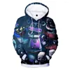 Herrtröjor 2023 Autumn Winter HD 3D utskrift Fem natt FNAF Boys 'Sweatshirt Youth Sportswear Children's Hoodie