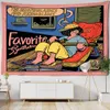 Tapestries Cartoon Illustration Tapestry Wall Hanging Psychedelic Astrology Divination Children's Room Dream Wall Blanket Dorm Home Decor R230810