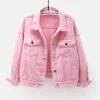 Women's Jackets Jacket Women White Black Denim Spring Jeans Coat Casual Harajuku Streetwear Female Vintage