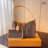 Przeniesienie torby na torbę damską torba na ramię wielokolorowe skórzana torba vintage hobo z zamkiem woreczkiem portfel mody torebka crossbody torebka zakupowa