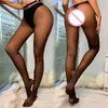 Socks Hosiery Women Socks Women's Silk High Over Knee Ladies Sexy Hollow Out Tights Underwear Come Erotic Slim Transparent Body Stockings Z230811