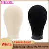 Wig Stand Wig Stand Tripod Canvas Block Wig Head Adjustable Hairdresser Training Head Stand Set For Wig Display Styling Salon Home Used 230809