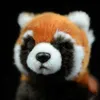 New 1PC 23cm Realistic Toy Red Panda Bear Cat Lifelike Soft Toys Plush Lesser Panda Doll for Kids Gifts T230810