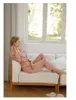 Frauen Nachtwäsche Hohe Qualität Satin Pyjama 2 stück Hosen Langarm Casual Kurze Weibliche Set Herbst Kleidung Sets