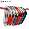 Rock Protection Xinda Professional Safety Auto Carabiner Multicolor 25KN Climbing Rock Buckle Aluminium Eloy Hook Mountaineer Equipment HKD230810