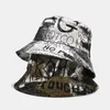 Wide Brim Hats Bucket Hats Summer Autumn Graffiti Alphabet Cotton Polyester Mix Material Fisherman's Cap Outdoor Shade Soft Classic Panama Bucket Hat F119 HKD230810