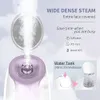 Ångare Anlan Nano Face Steamer Sprayer Steamer med spegel dimma porrenare hudvård fuktgivande luftfuktare spa -maskin 230809