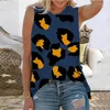 Women's T Shirts 2023 Summer Sleeveless Tank Top 3D Printed Colorful Leopard Pattern Spotted Street Personalized Pullover