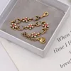 Bileklik moda tarzı bilezikler kadın bileklik manşet zinciri tasarımcısı mektup mücevher kristal inci 18k altın kaplama Küba zinciri düğün sevgilileri Noel hediyeleri