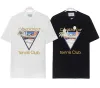 Męskie koszulki designerski koszulka Casablanca Casablanc Men T Shirt New Real US SIZE MARDY Ubrania S-3xl