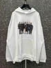 Erkek Hoodies Lüks Karakter Logosu Baskılı Kadınlar Erkekler Kapşonlu Sweatshirt Hiphop Büyük Boy