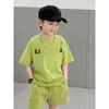 Set di designer per bambini Kid set da due pezzi set di toni per bambini abiti da bambino 2 pc abbigliamento da ragazzo da ragazzo da ragazzo tuta a manica corta camicia estiva di lusso sportivo abbigliamento sportivo con lettere etichette