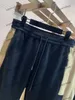 xinxinbuy erkek kadın tasarımcı pantolon ekose etiket cep panelli bahar yaz gündelik pantolon mektup siyah khaki xs-2xl