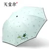 Parapluies Mini Parasol Pliant Parapluie Pluie Femme Coupe-Vent Portable Parasol Renforcé Mignon Filles Sombrillas Équipement