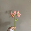 Dekorativa blommor handvävd simuleringsblomma färdig produkt självgjord virkning ull diy material väska valentins dag flickvän gåva