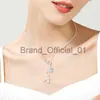 925 Sterling Silver Two Dragonfly hanger ketting voor vrouwen slangenketting ketting bruiloft verloving sieraden x0810