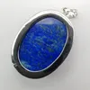 Pendant Necklaces Lapis Stone Bead Oval Jewelry For Woman Gift S931