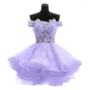 Vestidos de festa MANRAY Lovely Short Prom 2023 Sweetheart Flowers Organza Baile Formatura Vestido Formal