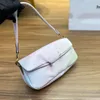 Designer tabby kudde 26 gelé 23 axelväska transparent kvinnor handväska läder crossbody kvinnor handväskor mode vit svart rosa messenger