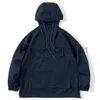 Half-Zip Hooded Jacket Japanese Gorpcore Workwear Men's Trend Loose Thin Outdoor Pullover Hoodies Vintage Big Pocket Simple Coat X0810