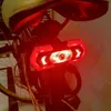 Bike Lights LED Bike Taillight Remote Control Bicycle Tail Light with Turn Signals Waterproof Rechargeable Warning Lamp Cycling Accessories HKD230810