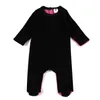 Cosplay Baby Raiper Fisumes Black Velor Back Ribbed Kids Vêtements Manches longues Baby Boy and Girls Winter 230810