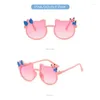 Sunglasses Childrens Glasses With Bowknot Eyewear Accessories Small Frame Sun Shading Tools Protection