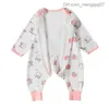 Pajamas Baby sleeping bag cute printed baby pajamas walking and playing pajamas thin sleeping bag and leg newborn jumpsuit Z230810