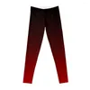 Actieve Broek Zwart En Rood Ombre Achtergrond Leggings Dames Broeken Joggers Voor Vrouwen Gym Sportkleding Vrouw