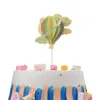 Bakeware Tools 4pcs 3D Clouds Air Balloons Cake Topper Party Pick Decorations (Blue Pink Yellow Green)